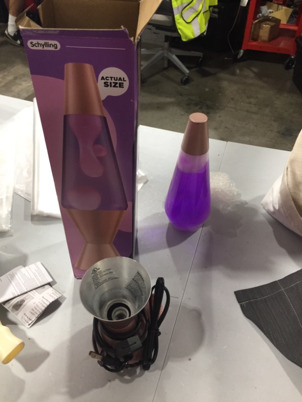 Photo 2 of 14.5 Lava Lamp Rose Gold - LAVA
LIGHT BULB NOT INCLUDED IN PACKAGE