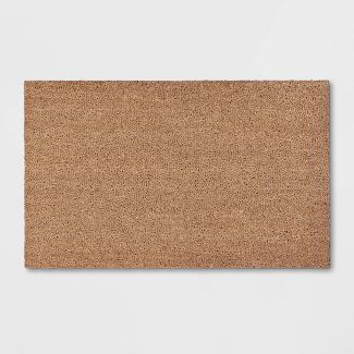 Photo 1 of 1'6"x2'6" Solid Doormat Beige - Room Essentials™