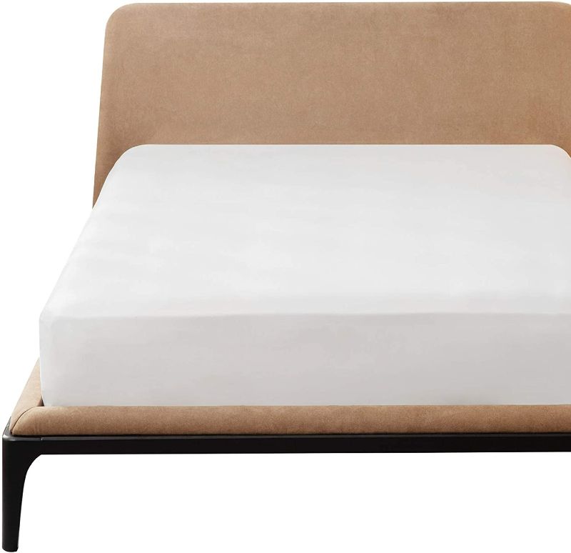 Photo 1 of  Twin Fitted Sheet White - Twin Size Fitted Sheet Only , Extra Soft Brushed Microfiber, Wrinkle & Fade Resistant(Twin, White)
