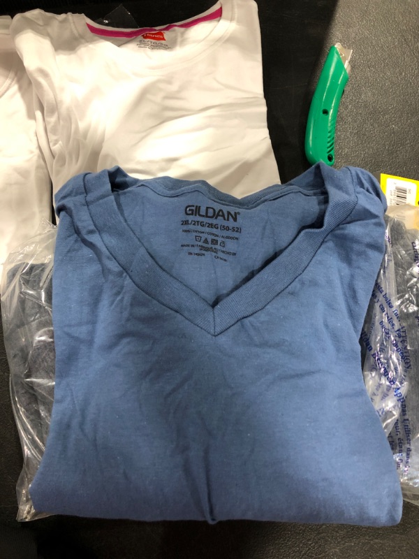 Photo 3 of Gildan Men's V-Neck T-Shirts, Multipack   5 PACK 2XXL
