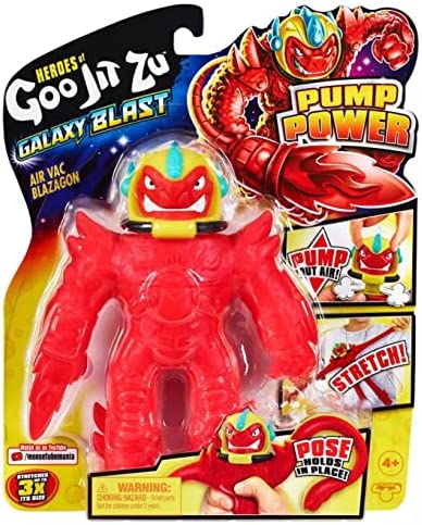 Photo 1 of  4 PACK  Heroes of Goo Jit Zu Galaxy Blast Action Figure (Orbitox, Warsnap, Tyro, Blazagon, Rock Jaw, Brainboom) (Air Vac Blazagon (6 Inch))
