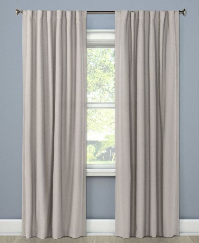 Photo 1 of 2pc Blackout Aruba Linen Curtain Panel - Threshold™ 1 pack has 1 panel 