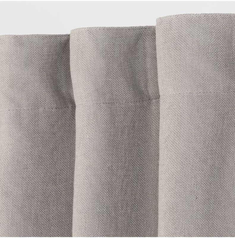 Photo 3 of 2pc Blackout Aruba Linen Curtain Panel - Threshold™ 1 pack has 1 panel 