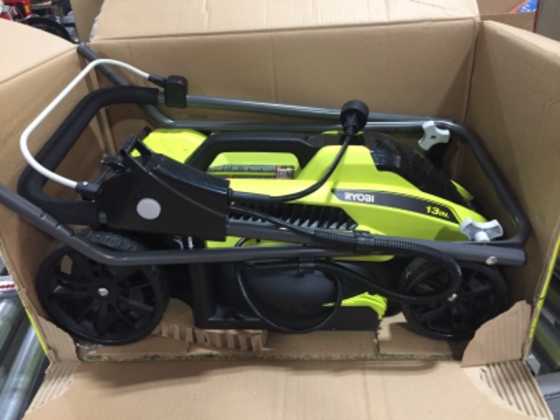 Photo 1 of RYOBI 16 in. One+ 18-Volt Lithium-Ion Hybrid Walk Behind Push Lawn Mower Two 4.0 Ah Batteries & Charger Included (Bulk Packaged)
