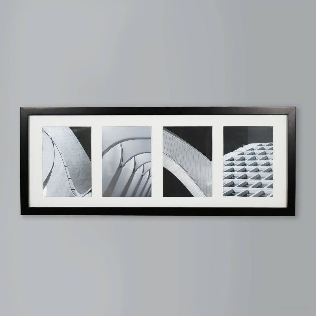 Photo 1 of 10" x 25" Thin Collage Frame Holds Four 5" x 7" Photos - Room Essentials™

