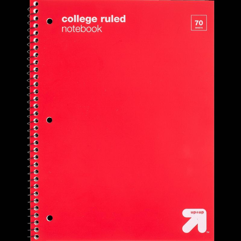 Photo 1 of (22 PACK) College Ruled 1 Subject Flexible Plastic Cover Spiral Notebook - up & up™

