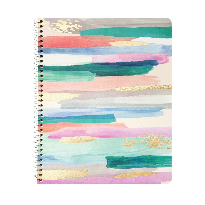 Photo 3 of (18 PACK) Wide Ruled 1 Subject Spiral Notebook Brushstroke Stripes variety pack

