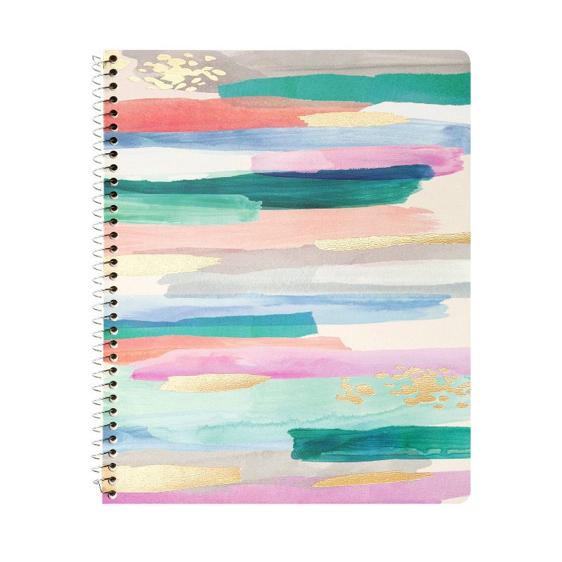 Photo 1 of (18 PACK) Wide Ruled 1 Subject Spiral Notebook Brushstroke Stripes 
