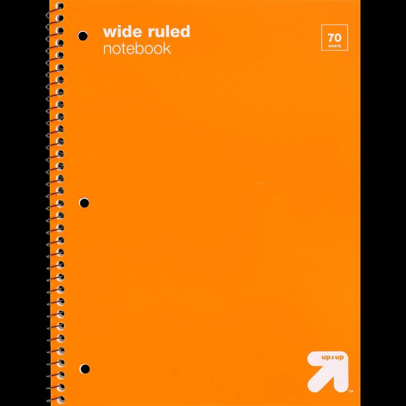 Photo 1 of (22 PACK) Wide Ruled 1 Subject Flexible Plastic Cover Spiral Notebook - up & up™

