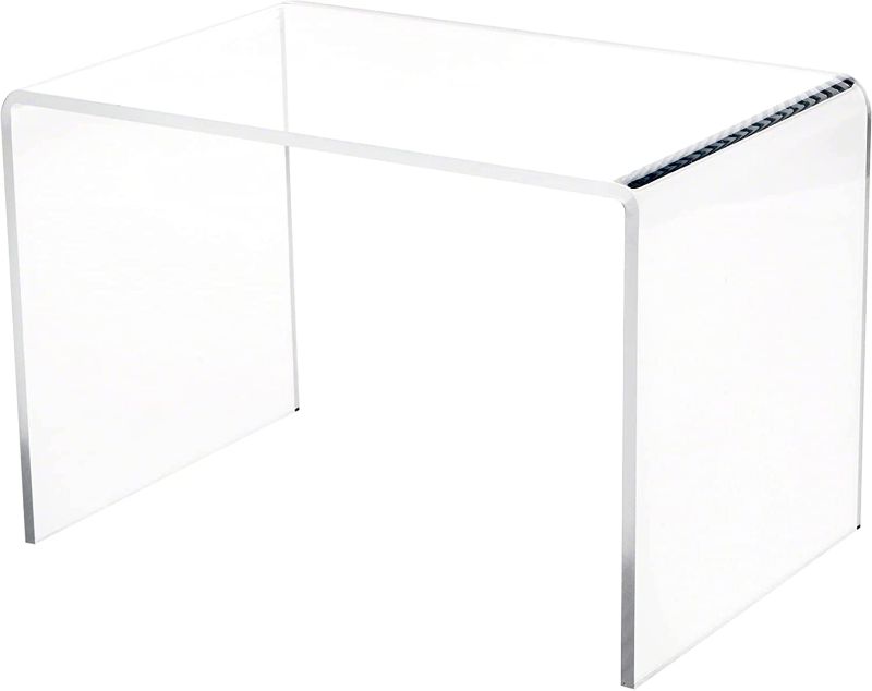Photo 1 of  Clear Acrylic Rectangular Display Riser, 7 inch Height x 10.5 inch Width x 7 inch Depth (1/4 inch Thick) 
