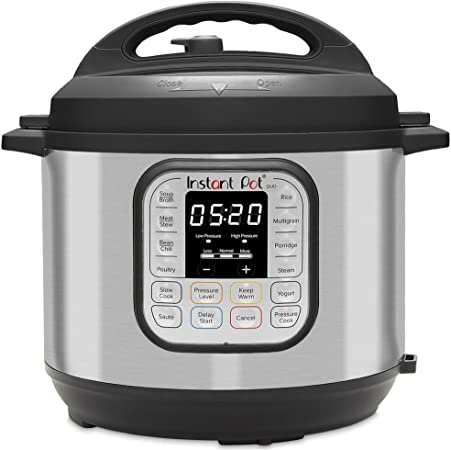 Photo 1 of Instant Pot Duo 7-in-1 Electric Pressure Cooker, Slow Cooker, Rice Cooker, Steamer, Sauté, Yogurt Maker, Warmer & Sterilizer, 8 Quart, Stainless Steel/Black
