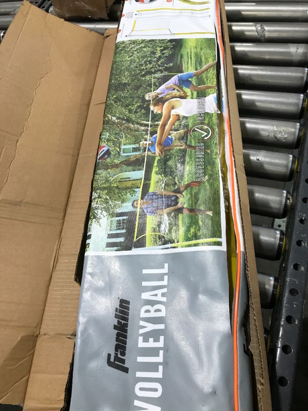 Photo 1 of Franklin Sports Volleyball Net Sets - Backyard + Beach Portable Volleyball Set for Kids + Adults - Volleyballs + Nets with Poles + Equipment Included - Carry Bag for Storage + Transport
