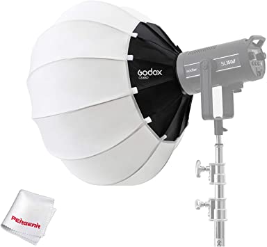 Photo 1 of Godox CS-65D Lantern Softbox Soft Light Modifier, for Godox SL-60W SL150W II FV150 AD300PRO AD400PRO AD600BM VL150 VL300 SL150WII SL200WII and Other Bowens Mount Light
