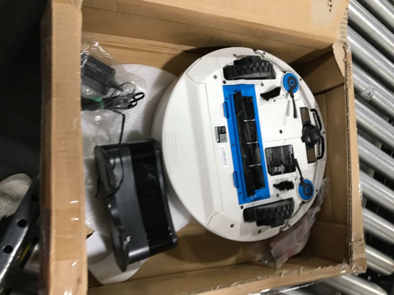 Photo 2 of Shark AV752 ION Robot Vacuum, with Tri-Brush System, Wi-Fi Connected, 120min Runtime, Works with Alexa, Multi-Surface Cleaning, White
