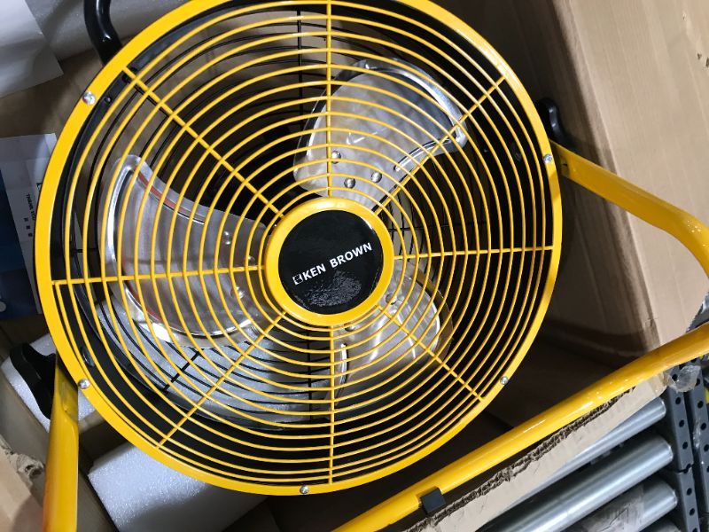 Photo 4 of KEN BROWN 12 Inch Rechargeable Outdoor Floor Fan 15600mAh Battery Operated Fan with Max 22Hrs Running Time, Cordless, 300°Rotation, Variable speed, Backup Power Bank USB Output, Battery Powered Fan For Home Outdoor Camping Travel
