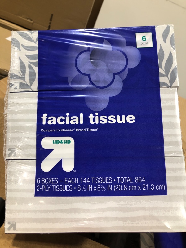 Photo 1 of 24 boxes Facial Tissue - 144ct - (Compare to Kleenex Brand Tissue) - up&up
