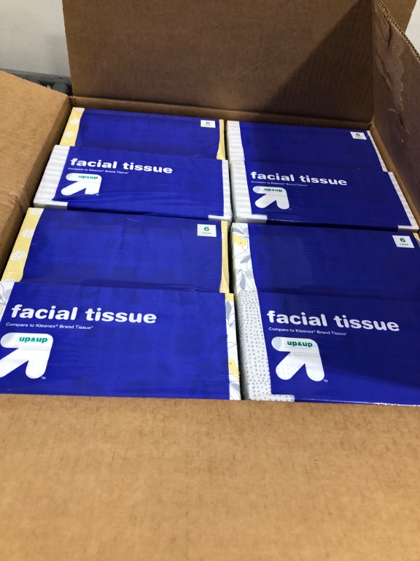 Photo 2 of 24 boxes -Facial Tissue - 144ct - (Compare to Kleenex Brand Tissue) - up&up
