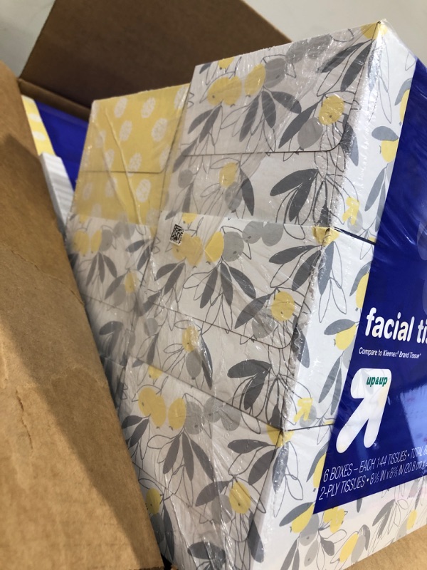 Photo 3 of 24 boxes -Facial Tissue - 144ct - (Compare to Kleenex Brand Tissue) - up&up
