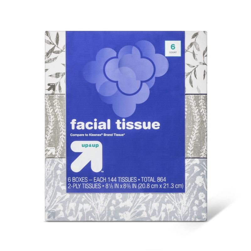 Photo 1 of 24 boxes -Facial Tissue - 144ct - (Compare to Kleenex Brand Tissue) - up&up
