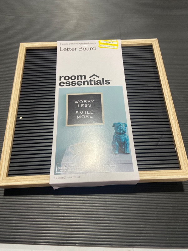 Photo 2 of 11" x 11" Plastic Slat Letterboard - Room Essentials™

