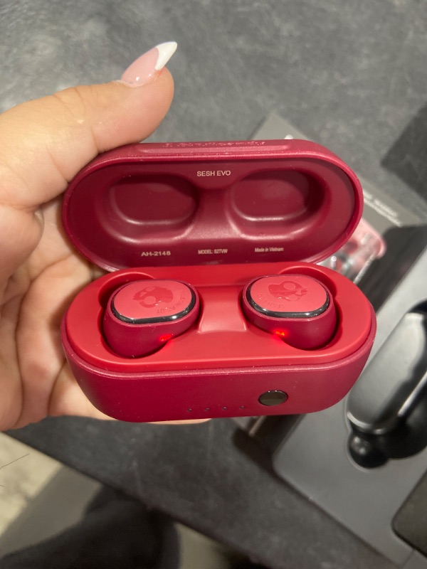 Photo 2 of Skullcandy Sesh Evo True Wireless In-Ear Headphones (Deep Red)