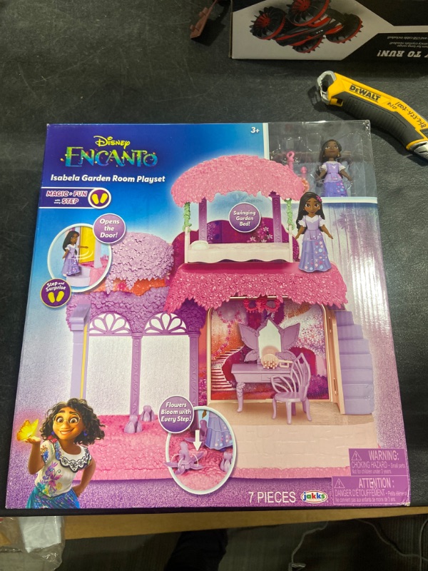 Photo 2 of Disney Encanto Isabela's Garden Room Playset Includes Isabela Doll Figure - Flowers Bloom with Every Step!