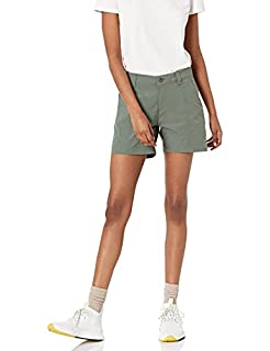 Photo 1 of Amazon Essentials Women's Stretch Woven 5 Inch Outdoor Hiking Shorts with Pockets, Dusty Olive, 8 (B08P1SFX8K)
