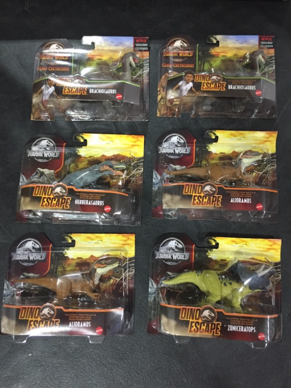 Photo 2 of 6 Pack Various Jurassic World Wild Dinosaur Action Figure (3.67")