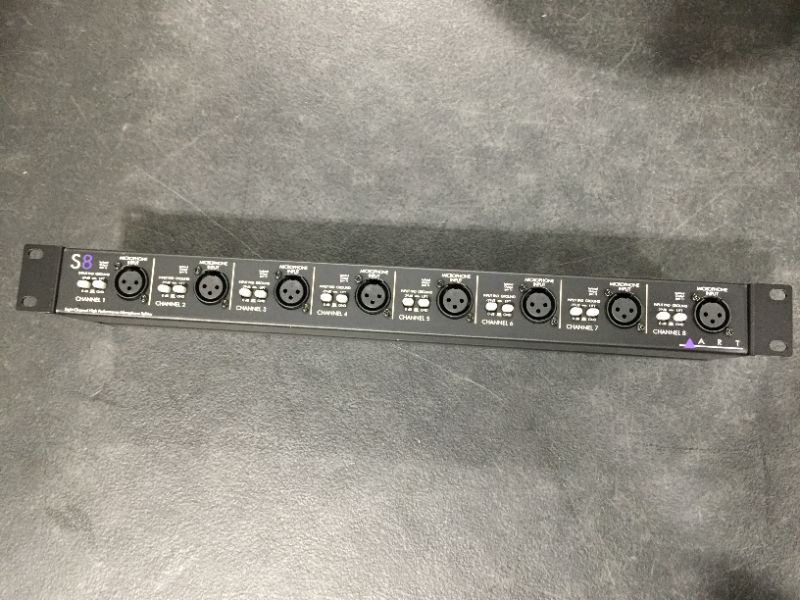 Photo 3 of Art Pro Audio S8 8-Channel Balanced 2-Way High Performance Microphone Splitter