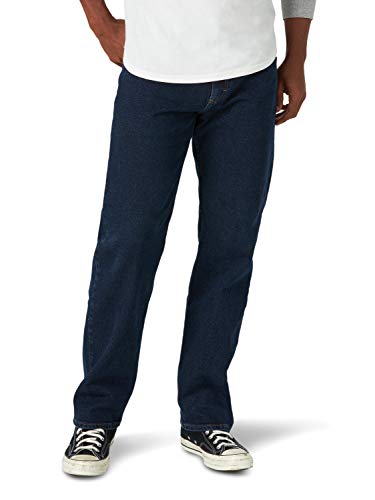 Photo 1 of Wrangler Authentics Men's Classic 5-Pocket Relaxed Fit Jean, Midnight Flex, 36W X 30L