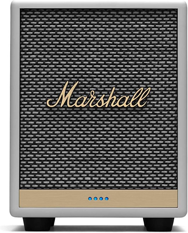 Photo 1 of Marshall Uxbridge Home Voice Speaker with Amazon Alexa Built-in, White
