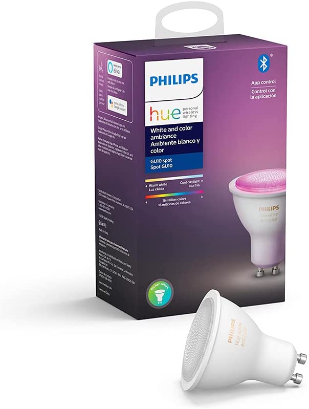 Photo 1 of Philips Hue 542332 Hue Smart Bulb, 1 Count (Pack of 1), White and Color Ambiance
