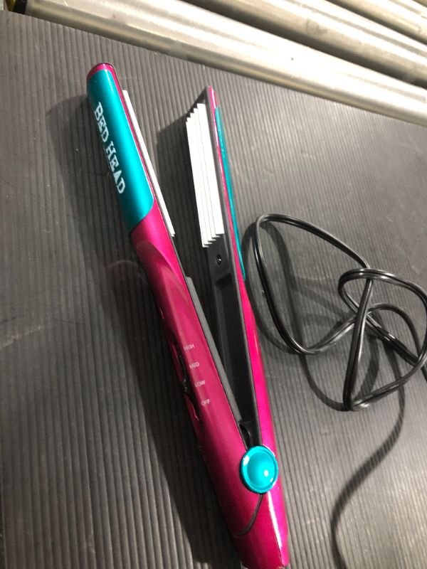 Photo 2 of Bed Head 1" Tourmaline Ceramic Hair Crimping Iron, Pink
