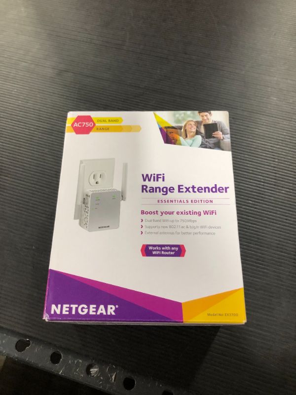 Photo 3 of NETGEAR Wi-Fi Range Extender EX3700 - Coverage Up to 1000 Sq Ft and 15 Devices with AC750 Dual Band Wireless Signal Booster & Repeater (Up to 750Mbps Speed), and Compact Wall Plug Design
