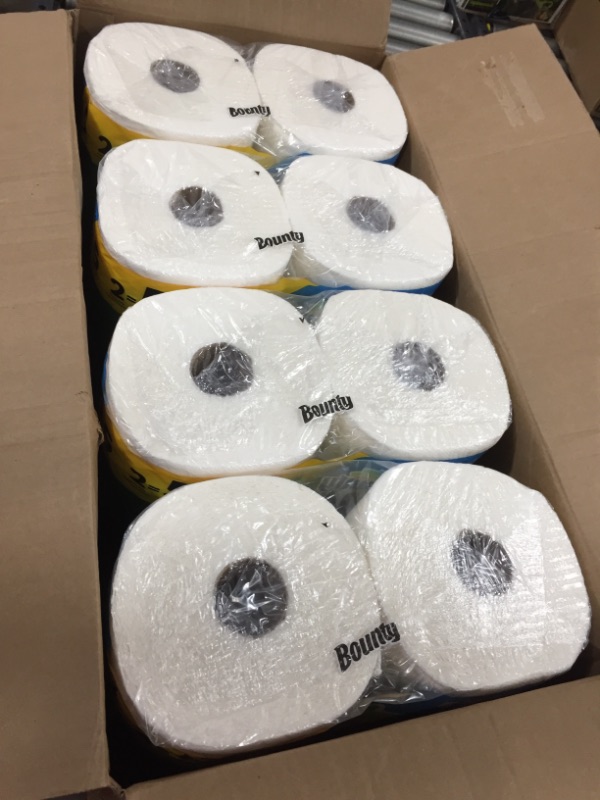 Photo 2 of Bounty Quick-Size Paper Towels, White, 8 Family Rolls = 20 Regular Rolls