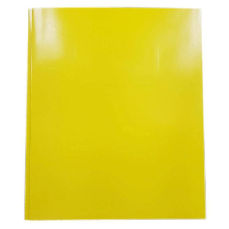 Photo 1 of 2 Pocket Paper Folder with Prongs Yellow - Pallex (100 ct)