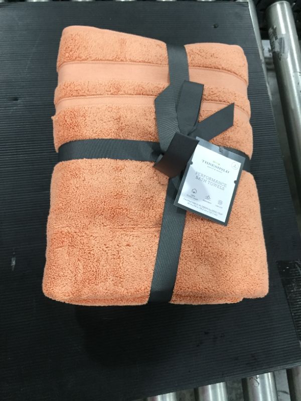 Photo 2 of 2pc Performance Bath Towel Set Coral - Threshold