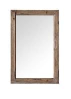 Photo 1 of 24 in. W x 1.2 in. D x 36 in. H Framed Wall Mirror in Brown