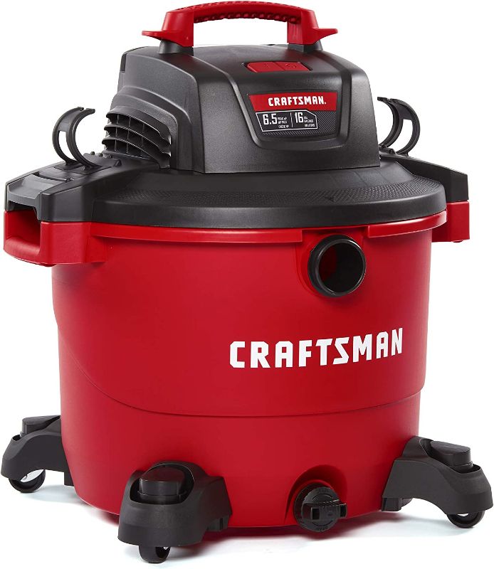 Photo 1 of CRAFTSMAN CMXEVBE17595 16 Gallon 6.5 Peak HP Wet/Dry Vac, Heavy-Duty Shop Vacuum with Attachments