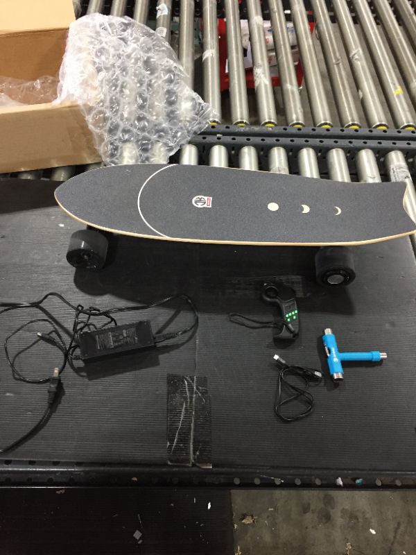 Photo 1 of Electric Skateboard Electric Longboard with Remote Control Electric Skateboard,350W Hub-Motor,12.4 MPH Top Speed,5.2 Miles Range,3 Speeds Adjustment,12 Months Warranty