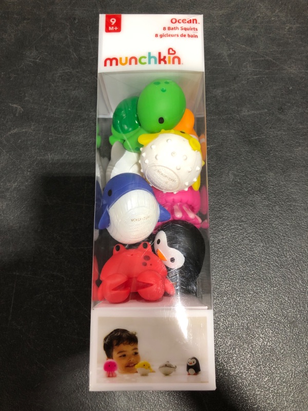 Photo 3 of Munchkin Ocean Squirts Baby Bath Toy, 8 pack
