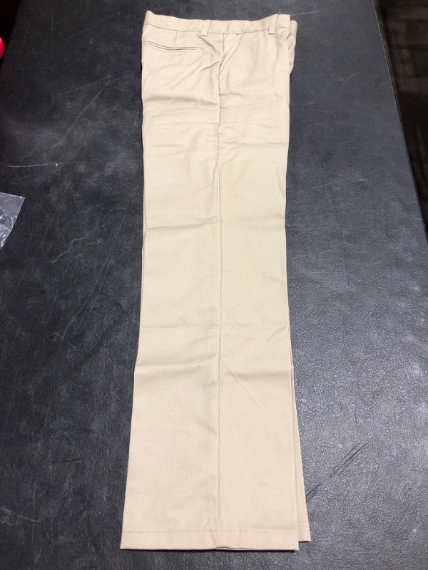 Photo 5 of French Toast Boys' Adjustable Waist Stretch Straight Fit Chino Pant (Standard & Husky)
SIZE 12.