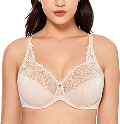 Photo 1 of DELIMIRA Women's Plus Size Full Coverage Underwire Unlined Minimizer Lace Bra
SIZE 38K.