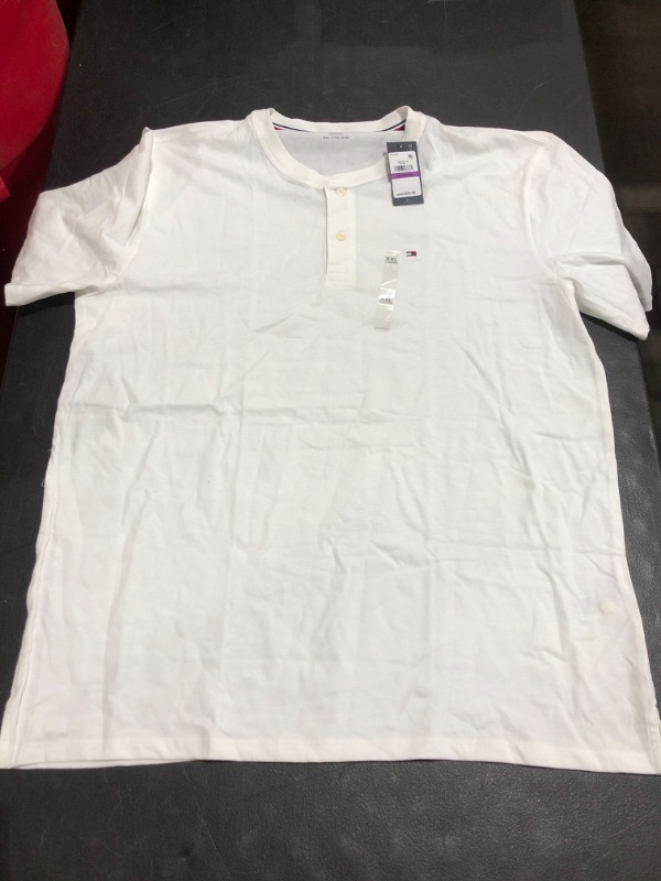 Photo 1 of Tommy Hilfiger Men's Short Sleeve Henley Shirt in Custom Fit
WHITE, SIZE XXL.