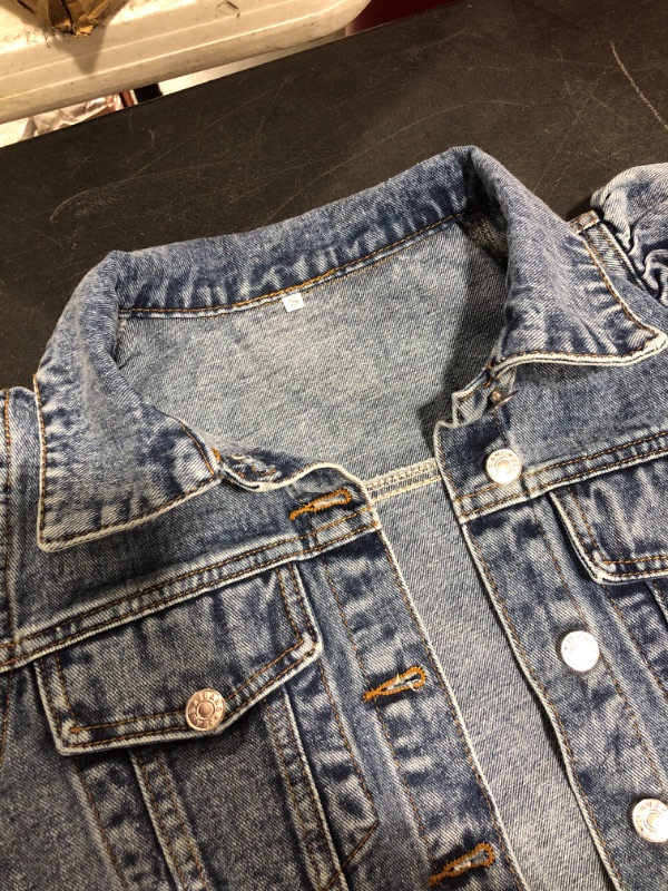 Photo 2 of UNBRANDED WOMEN'S JEAN JACKET. SIZE SMALL. PRIOR USE.