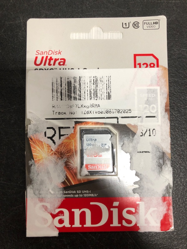 Photo 2 of SanDisk 128GB Ultra SDXC UHS-I Memory Card - 120MB/s, C10, U1, Full HD, SD Card - SDSDUN4-128G-GN6IN
