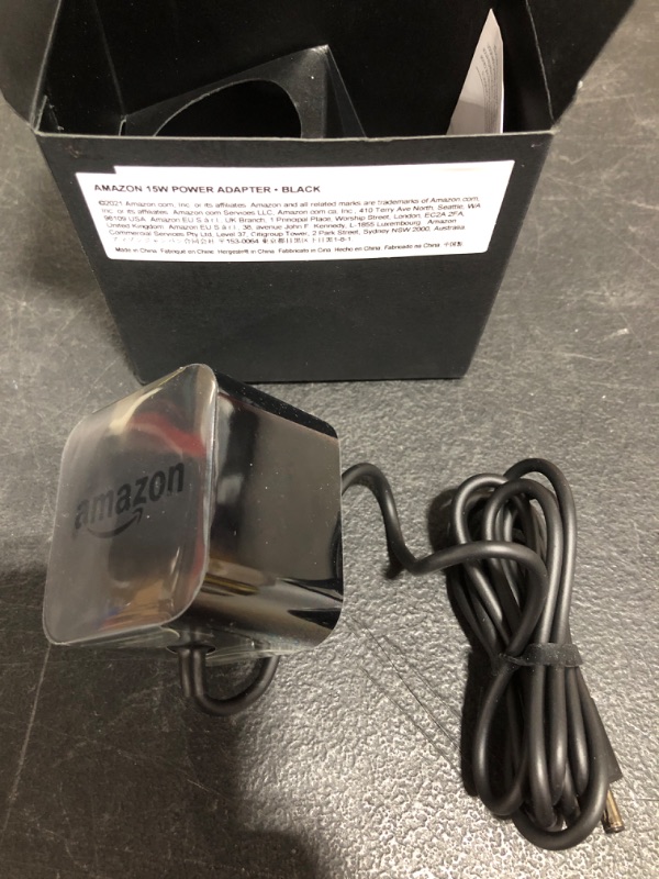 Photo 1 of Amazon Echo Power Adapter 15W Black: Echo Dot (3rd Gen), Echo Dot with Clock, Echo Show 5, Echo Spot, Fire TV Cube
NEW IN BOX.