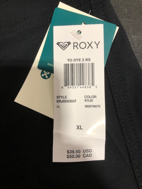 Photo 5 of Roxy Women's to Dye 2" Boardshort. BLACK. SIZE XL. NEW WITH TAGS.
