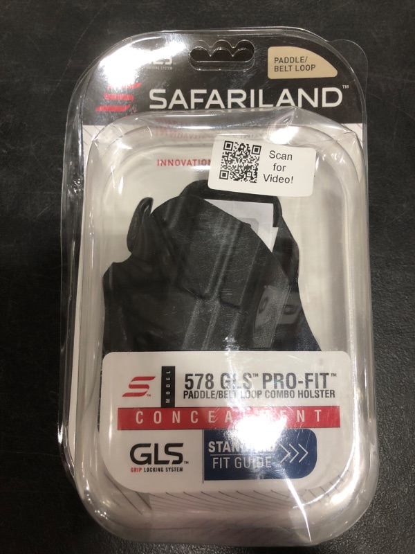 Photo 3 of Safariland 578 7TS GLS Pro-Fit, Standard Frame, Long Slide, Paddle & Belt Loop Holster, Plain Black, Right Hand. OPEN PACKAGE.
