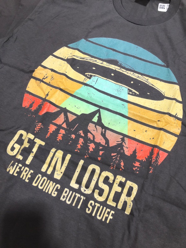 Photo 4 of Get In Loser We're Doing Butt Stuff Alien Abduction
GREY, SIZE XL. PHOTO FOR REFERENCE. NEW WITHOUT TAGS.